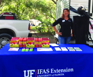 Uf Ext Mosquito Booth At Camp Helen 2019 Julie