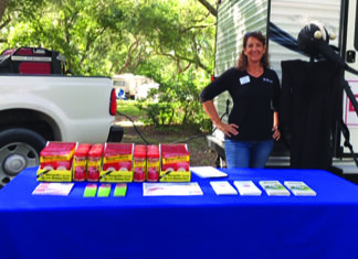 Uf Ext Mosquito Booth At Camp Helen 2019 Julie