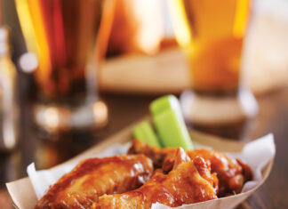 Buffalo Chicken Wings In Basket