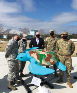 Seelife Tyndall Active Airmen Association With Mayor Mark Sheldon, Photo By Helen Ballance