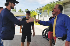 Sheriff Ford With Fla. Ga. Line Bike Donation