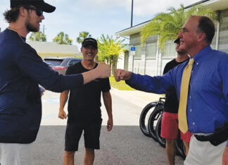 Sheriff Ford With Fla. Ga. Line Bike Donation