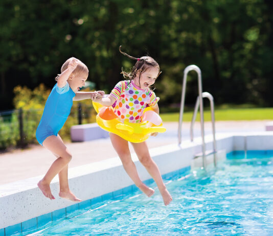 Eccac Girls Jumping In Pool Med Res