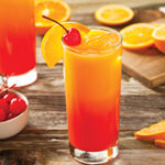 Juicy Orange And Red Tequila Sunrise