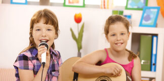 Girls Performing Music