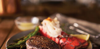 Filet Mignon Steak With Lobster Tail Surf And Turf Meal