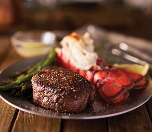 Filet Mignon Steak With Lobster Tail Surf And Turf Meal