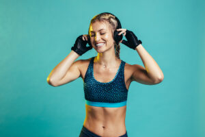 Sportswoman Resting After Training Session