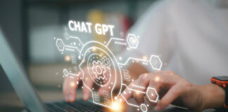 Chatbot Chat With Ai, Artificial Intelligence. Man Using Technology Smart Robot Ai, Artificial Intelligence By Enter Command Prompt For Generates Something, Futuristic Technology Transformation.