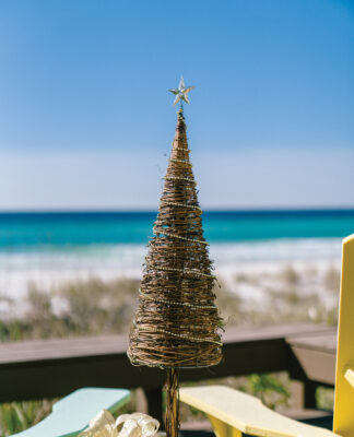 Beach Home for the Holidays Tree