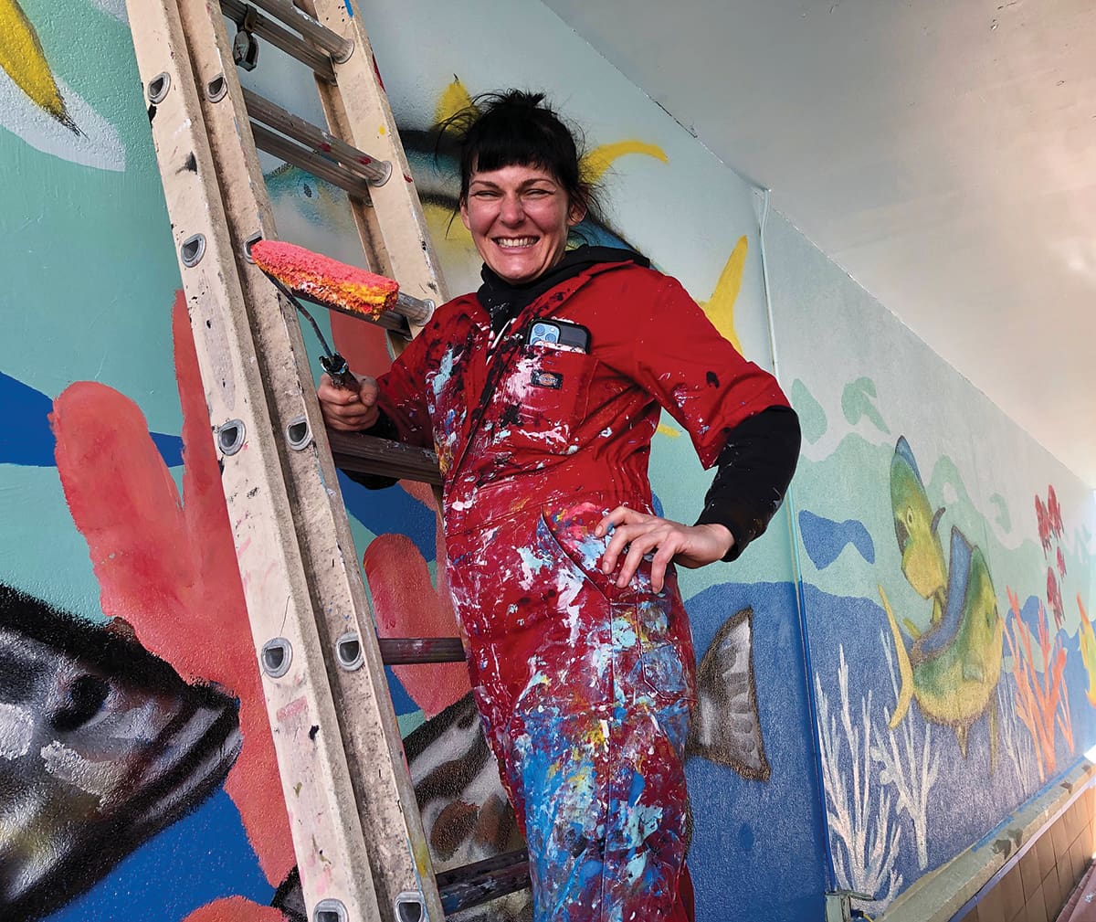 Pier Park Mural Highlights Gulf Sea Life