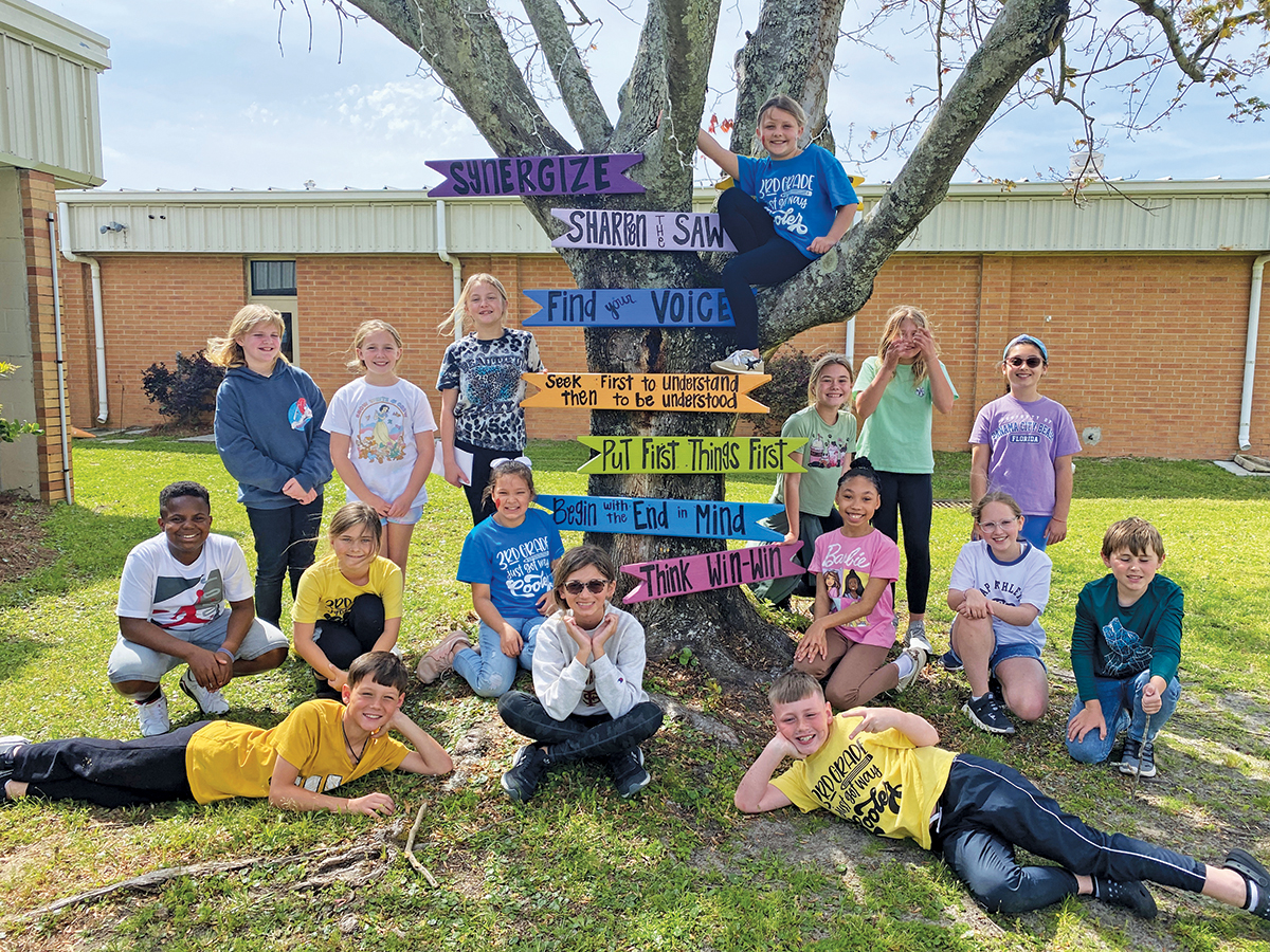 Hutchison Beach Elementary students