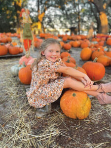 Camp Helen State Park Pumpkin Patch With Girl