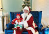 Pier Park Santa Set Wit Customer (baby Laughing)