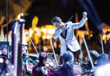 The Panama City Symphony performs at Aaron Bessant Park Saturday, November 26, 2023.