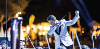 The Panama City Symphony performs at Aaron Bessant Park Saturday, November 26, 2023.