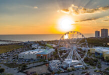 Sky Wheel Sunset At Pier Park