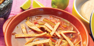 Mexican Tortilla Soup And Aguacate