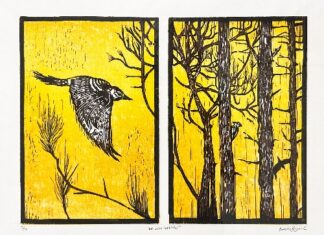  Maiden Voyage , Multicolor Wood Block Print, 2023
